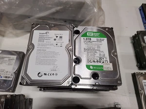 (Lot Of 10)   1 TB 3.5" SATA Mixed Brand Desktop Hard Drives Tested & Wiped - Picture 1 of 2