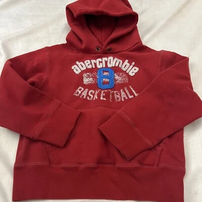 Sudaderas con capucha ABERCROMBIE & FITCH KIDS para niño, talla s pequeña roja Foto 1 de 4