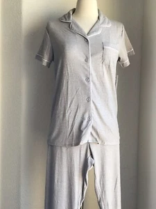 New Rachel Zoe 2 Piece Soft Pajama Set Short Sleeve Pants w/Pockets size Medium - Picture 1 of 23