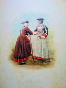 1896 SVIZZERA COSTUMI WALLIS VAL D' HERENS - Imagen 1 de 1