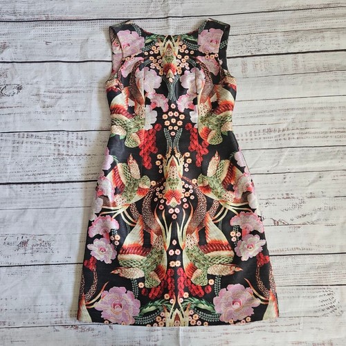 UNDERCOVER Payal Pratap Anthropologie Secret Garden abito tubino uccellino floreale donna 2P