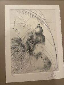 Salvador dali europa and the bull signed authenticated 12/50 proofs framed 