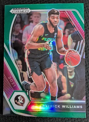 2021-22 Prizm Draft Picks 47 Patrick Williams Green Florida State Chicago Bulls - Image 1 of 3