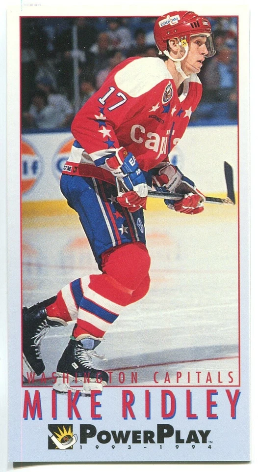 1993-94 Fleer PowerPlay #266 Mike Ridley Washington Capitals - Image 1 of 2