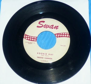 Freddie Cannon - Kookie Hat & Okefenokee / Swan 7" 45  - Imagen 1 de 2