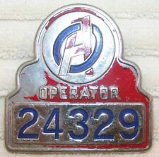 New York City Operating Authority Metal Operator Employee Hat Badge