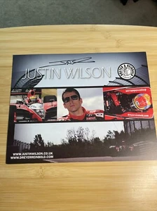 Justin Wilson Indycar Racing Signed Hero Card - Picture 1 of 2