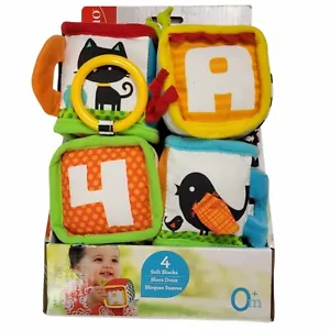 Infantino Discover and Play Soft Blocks Development Toy 4 Pack 0+Month - Picture 1 of 6