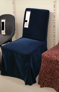 IKEA Henriksdal Chair Cover Djuparp Blue-Green Long Skirted Slipcover Blue - Bild 1 von 1