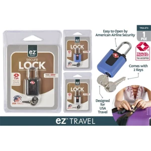 1pc TSA Padlock with Keys Travel SecureLock Luggage Suitcase Airport - Picture 1 of 1