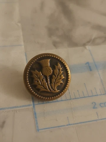Antique Wreath Military German Button H212 Free Shipping Cover