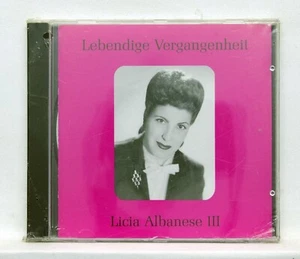 LICIA ALBANESE lebendige vergangenheit vol.3 HISTORIC RECORDINGS CD STILL SEALED - Picture 1 of 2