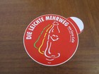 Coca-Cola Aufkleber mit Flaschen Motiv "Die leichte Mehrweg"