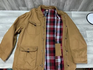 Dickies Workwear Jacke Herren XL hellbraun Duck Canvas gefüttert Hausarbeit Arbeit - Bild 1 von 15