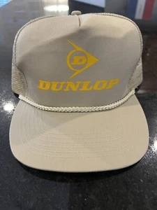 Cappello vintage Dunlop in corda marrone snapback - Foto 1 di 5
