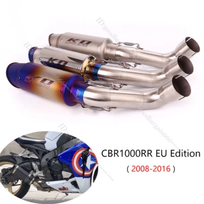 Silenciador tubo escape moto 51mm edición UE Honda CBR1000RR 2008-2016 Foto 1 de 4