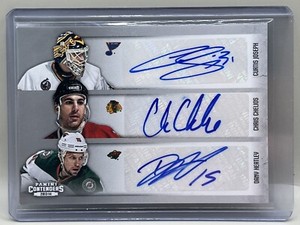 Heatley Chelios HOF Joseph Turris 2013-14 Panini Contenders Sixes Auto #C6-WIS