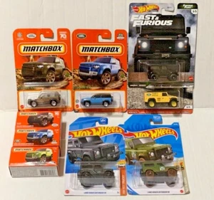 2023-22 Matchbox & Hot Wheels Land Rover Defender 90 & 110 Favorites - You Pick! - Picture 1 of 10