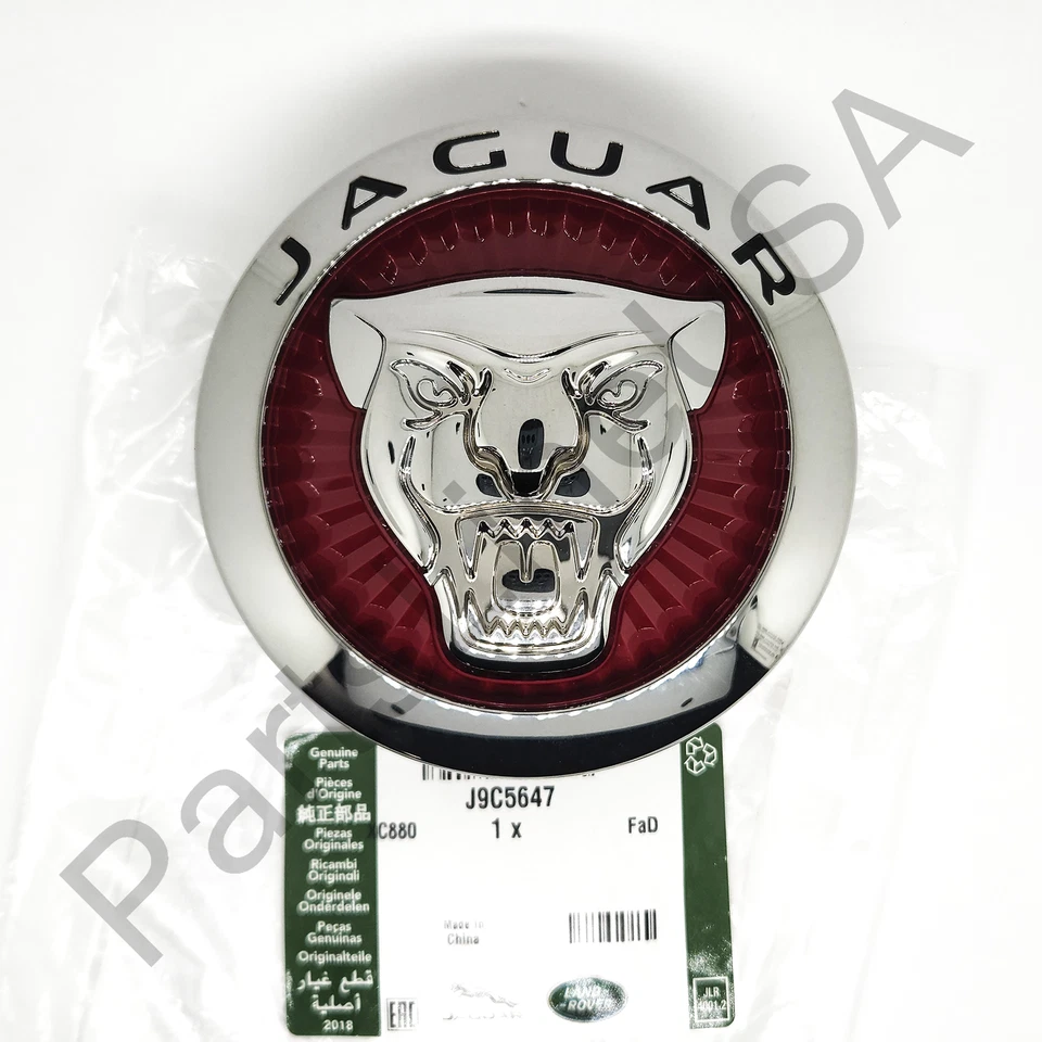 Genuine Jaguar Grille Emblem Badge Rad Ornament J9C5647 - Image 1 of 4