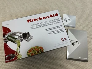 KitchenAid Spiralizer With Peel Core And Slice Attachment Box Set 5KSM1APC Used - Picture 1 of 12