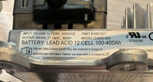 Forklift Used Delta-Q Part#940-001 24volt 27amp  Battery Charger - Picture 1 of 9