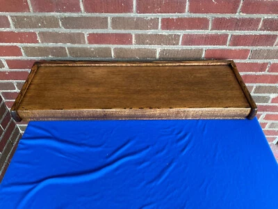 Antique Oak Barrister Stack Lawyers Bookcase Top - Image 1 of 4