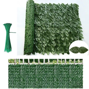 3m Künstliche Efeu Hecke Sichtschutz Windschutz Balkonverkleidung Blätterzaun DE - Bild 1 von 15