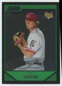 2007 Bowman Chrome Draft Prospects Jared Burton RC Auto Cincinnati Reds #BDP33 - Picture 1 of 2