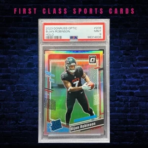 2023 Panini Donruss Optic Holo Prizm BIJAN ROBINSON #206 Rookie* PSA 9 Mint* - Picture 1 of 2