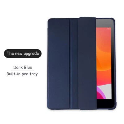 Leather Folio Case Clear Back Cover For iPad (A16)/10th 9th 8th 7th 6th 5th Gen - Image 1 of 4