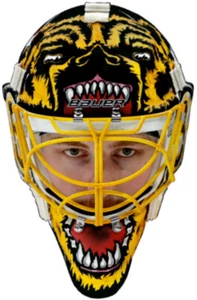 Boston Bruins LINUS ULLMARK NHL Goalie Mask Promo Shot WindowCling Sticker Decal - Picture 1 of 1