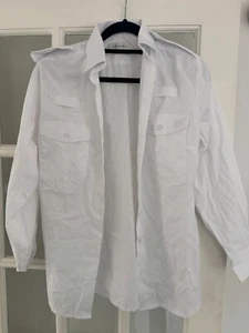 ⭐ GENUINE EX POLICE UNIFORM WHITE LONG SLEEVE SHIRT 12 14" PSR1⭐ - Picture 1 of 6