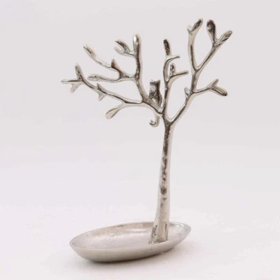 Albero portagioie da appoggio portagioielli stand in metallo con gattino H.31 cm - Immagine 1 di 4