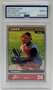 JOE MAUER  2002 Just AUTOGRAPH ROOKIE Card HOF Auto PSA COA Authenticated TWINS - Picture 1 of 2