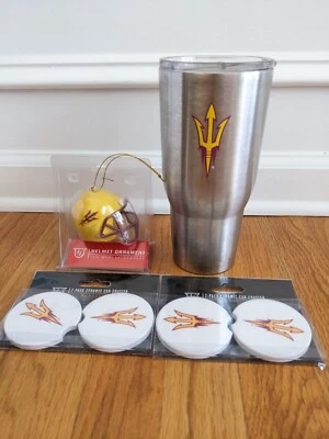 Arizona State University ASU Sun Devils vaso adorno coche posavasos paquete Foto 1 de 4