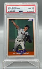 1989 SCORE #350 ROGER CLEMENS PSA 10 GEM MINT 778 ERROR BASEBALL CARD POP 4