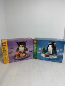 LEGO 40498 Halloween Owl & 40497 Christmas Penguin  lot Of 2 NIB - Picture 1 of 7
