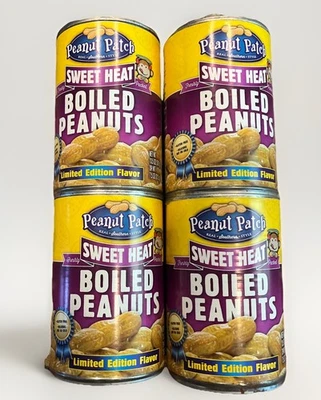 4 Cans Rare Peanut Patch Sweet Heat Boiled Peanuts, (13.5oz X 4) Best By 9/18/21 - Image 1 of 4