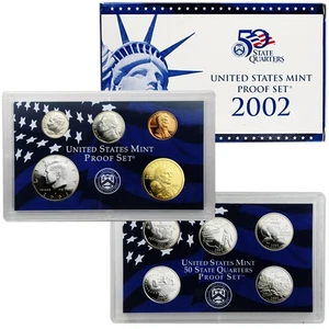 2002 Proof Set - 10 Coin Set - Picture 1 of 1