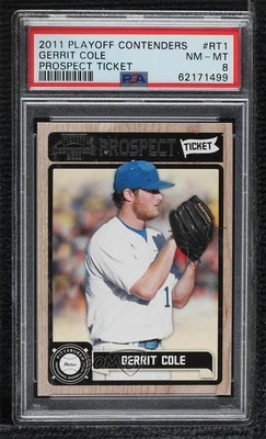 2011 Playoff Contenders Prospect Tickets Gerrit Cole #RT1 PSA 8 - Image 1 of 2