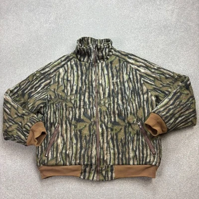 RealTree Jacket Adult X Large Brown Workwear Camo Hunting USA Made Fleece Mens* - Image 1 of 4