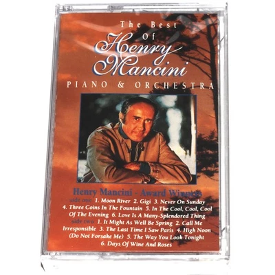 The Best Of Henry Mancini - Piano & Orchestra (Cassette Tape 1994) NEW SEALED - Image 1 of 4