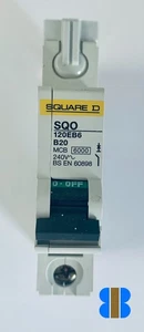 Square D SQO120EB6 20A SP Typ B 6KA Leitungsschutzschalter - Bild 1 von 5