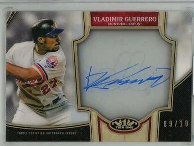 2020 TOPPS Tier One Vladimir Guerrero Autograph 09/10 - Image 1 of 2