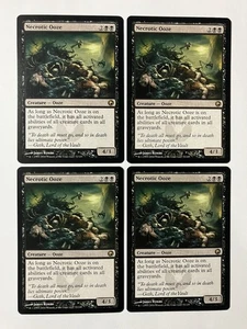 Magic The Gathering MTG Necrotic Ooze X4 Scars of Mirrodin Regular Black Rare - Picture 1 of 6