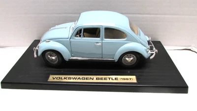 Volkswagen Beetle 1967 resistente a la carretera 1:18 azul coche de metal fundido a presión Foto 1 de 4