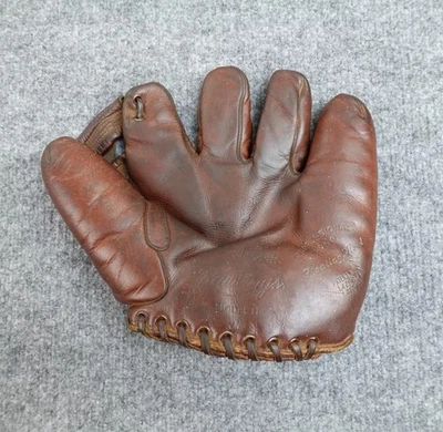 Guante Bill Doak 1942 Rawlings Modelo H Dedo Dividido Profesional De Colección (RARO) Foto 1 de 4