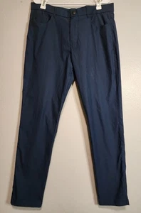 Greyson Amagansett 5-Pocket Navy Pants Slim Fit Lightweight Stretch Cotton 36x34 - Picture 1 of 7