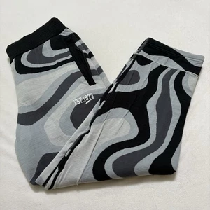 Puma Hose Herren Gr. M Super Puma MCS Jogginghose Sound schwarz grau abstraktes Muster - Bild 1 von 13