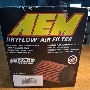 AEM 21-203DK 3 inch Short Neck 5 inch Element Filter Replacement - Picture 1 of 2